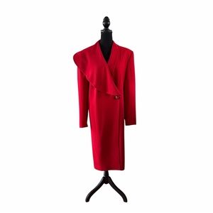 Richard Stevens for GJG Originals Red Coat Dress Size 16